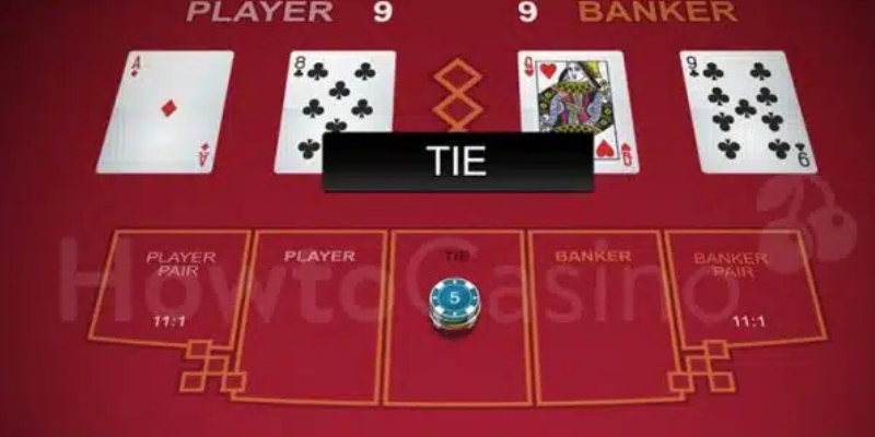 Kèo Tie Baccarat thu hút những người chơi thích mạo hiểm